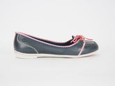 Womens Timberland Belle Island 24647 Navy Blue Leather Casual Ballerina Flats - London Top Style
